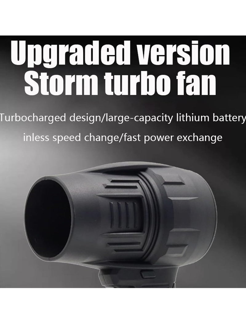 Portable Cordless Turbo Air Blower – Battery Powered with Extra Battery (Black) for Efficient Cleaning and Airflow - Image 3