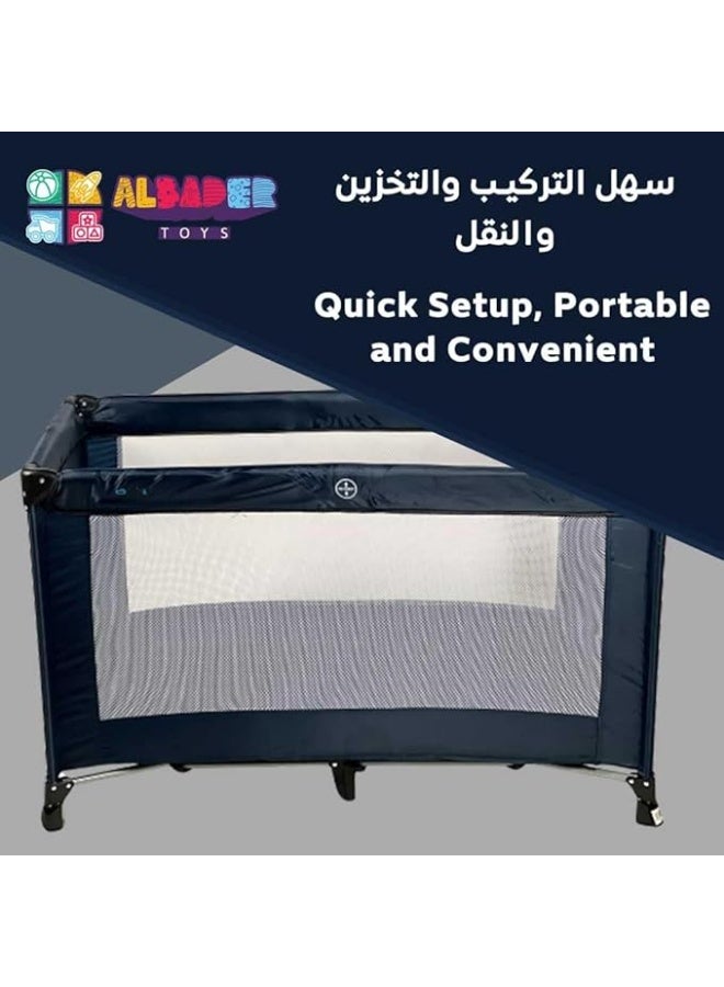 AL BADER Children’s Playpen Rectangular Foldable Design Safe Play Yard for Toddlers Indoor and Outdoor Portable Lightweight Baby Fence for Kids - Image 4