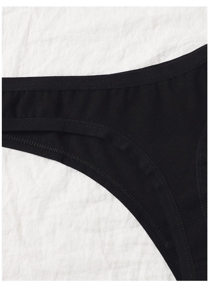 Mesery - Mesery Bundle OF (5) Cotton Panties - Black - Image 1