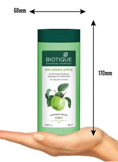 Biotique Bio Green Apple Fresh Daily Purifying Shampoo and Conditioner for Oily Scalp and Hair 180m And Biotique Bio Honey Gel Refreshing Foaming Face Cleanser 120ml - pzsku/ZCB8CDE106CDEDCB269BDZ/45/_/1711362123/8f5e83de-e81e-4f01-95ec-9bf996d2fac0