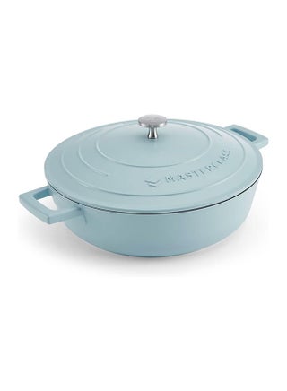 MasterClass Shallow Casserole Dish with Lid 4L/28 cm, Lightweight Cast Aluminium, Induction Hob and Oven Safe, Sky Blue - pzsku/ZCB8CE3B50DA256CAE8B7Z/45/_/1696486235/1b6d3f86-de01-49c2-9a6f-43a1b32d368f