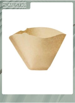 HOMESTAR 100 PCS Disposable Coffee Paper Filters, Coffee Filters Cone Unbleached Disposable Coffee Filters, Cone Paper Fits for Drip and Compatible with Pour Over Coffee Maker  - Image 3