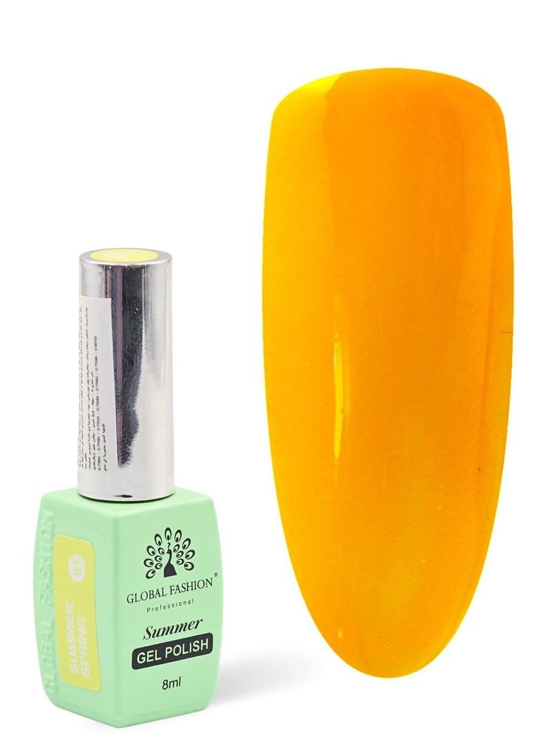 GLOBAL FASHION Gel Polish Summer/Spring 8ml, 10  - Image 1