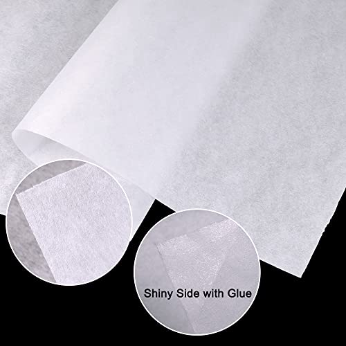 DGQ Fusible Interfacing Fabric Embroidery Stabilizer - Medium Weight 3m x 1m Non Woven Single Sided Iron On Stabilizer for Embroidery, Sewing, Quilting, Topstitching, Crafting, Collars and Dress Making - Image 2