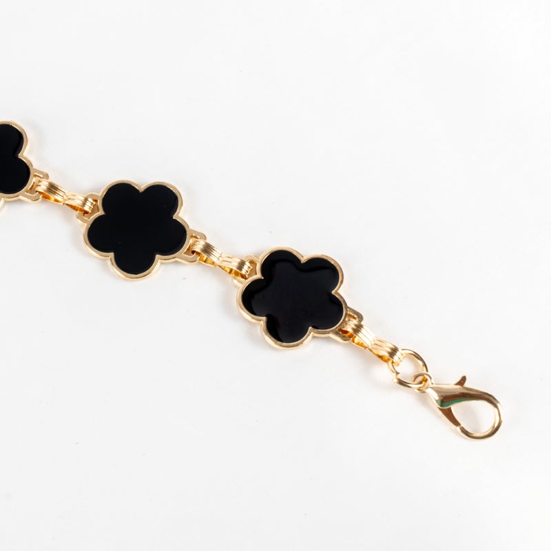 ذا بلاك بيرل اكسسوريز حزام معدن حريمي ذهبي دبل فيس - Image 3