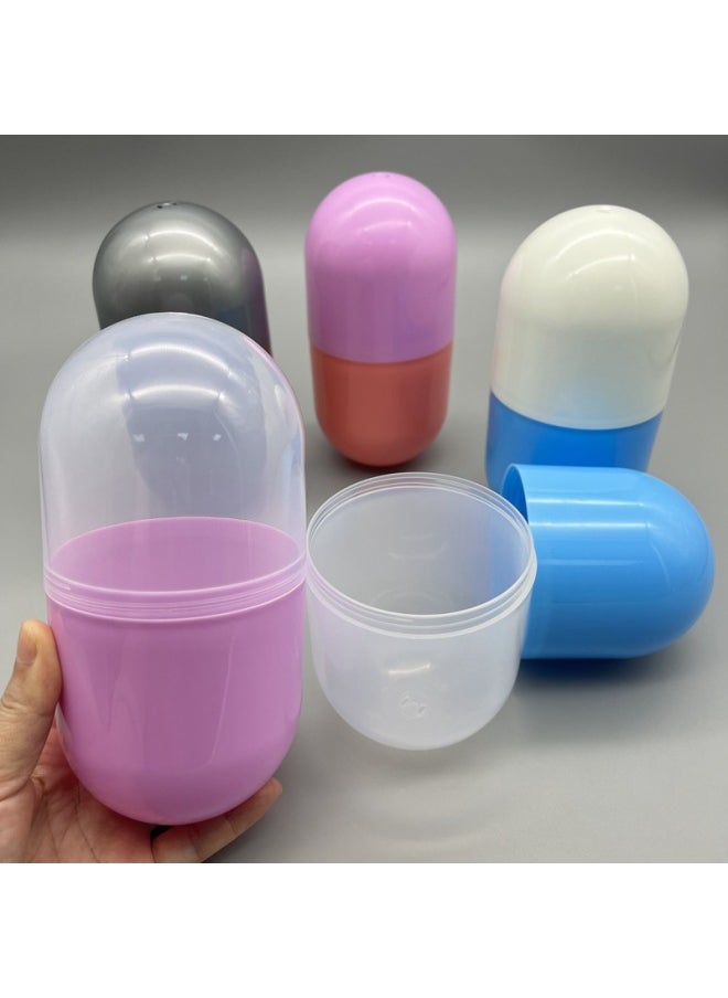 Generic - 9 * 18cm Egg Shell Capsule Twisted Eggshell Balls Box Plastic Pill Shell Time Capsule Background Wall Decoration Blind Box-Specifications:9 * 18cm White - Image 1