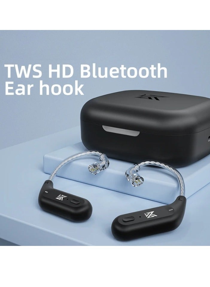 AZ09 HD Bluetooth 5.2 Ear Hook Headset Cable, Hifi Wireless Cable With Charging Case, Comfortable In Ear Monitor Replacement Cable, Wireless Waterproof Ear Hook IEM Bluetooth Adapter, (AZ09 C Pin) - Image 3