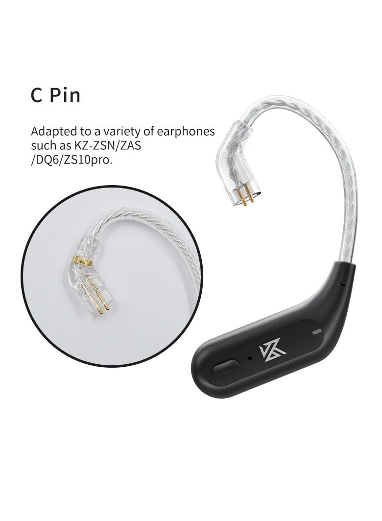 AZ09 HD Bluetooth 5.2 Ear Hook Headset Cable, Hifi Wireless Cable With Charging Case, Comfortable In Ear Monitor Replacement Cable, Wireless Waterproof Ear Hook IEM Bluetooth Adapter, (AZ09 C Pin) - Image 1