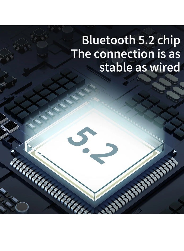 AZ09 HD Bluetooth 5.2 Ear Hook Headset Cable, Hifi Wireless Cable With Charging Case, Comfortable In Ear Monitor Replacement Cable, Wireless Waterproof Ear Hook IEM Bluetooth Adapter, (AZ09 C Pin) - Image 4