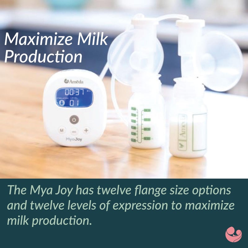 Ameda MYA Joy Double Electric Breast Pump & Accessories + Breast Pump Bag | Portable Breast Pump Hands Free | Hospital Grade Breast Pump | HygieniKit & Ameda Pump Parts | Hands Free Breast Pump - Image 4