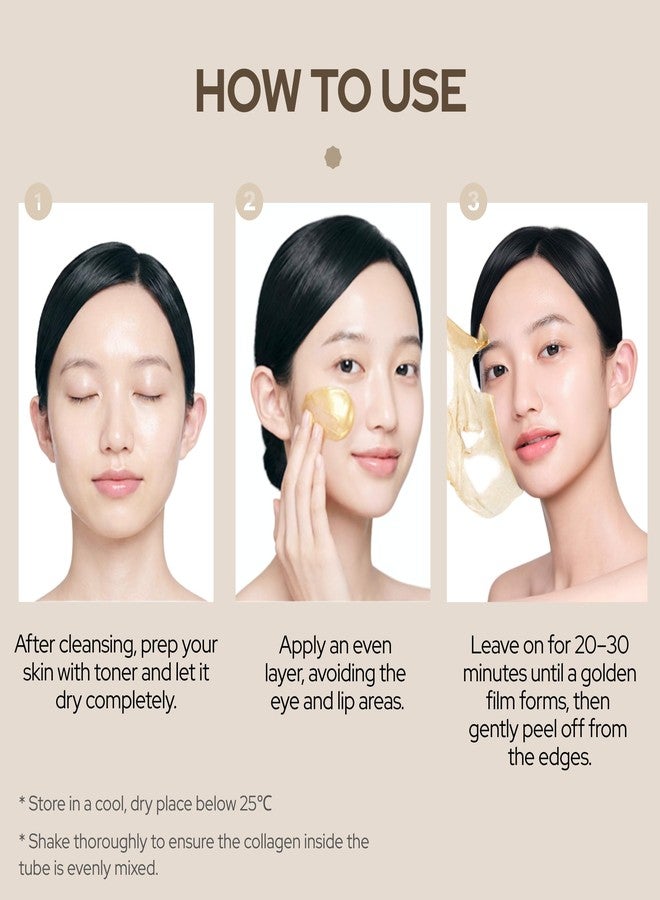 LEFILLEO Gold 5D Wrapping Mask 65g / 2.29 oz. | Hydration & Glow Care | Peel Off Mask | 24K Gold & Propolis & Collagen | Korean Skincare - Image 5