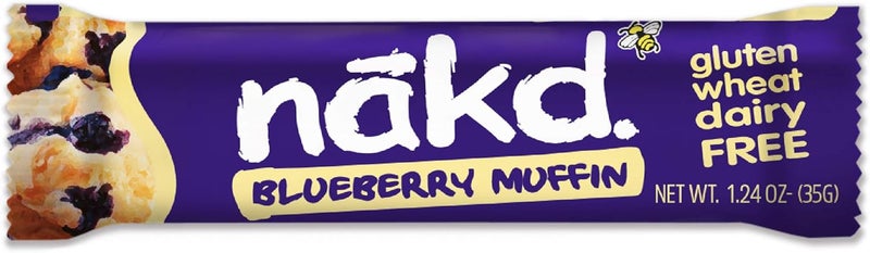 Nakd Bar, Blueberry Muffin Raw Fruit And Nuts, Gluten Free, Vegan, 18 Count - Image 3