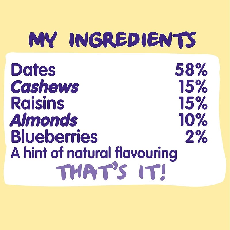 Nakd Bar, Blueberry Muffin Raw Fruit And Nuts, Gluten Free, Vegan, 18 Count - Image 4