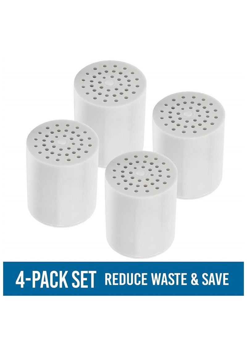 SYOSI - 15 Stage Shower Filter Replacement Cartridge, Shower Filter for Hard Water, 4 Pack High Output Universal Replacement Filter Cartridge, Remove Chlorine Heavy Metals and Other Sediments - Image 1
