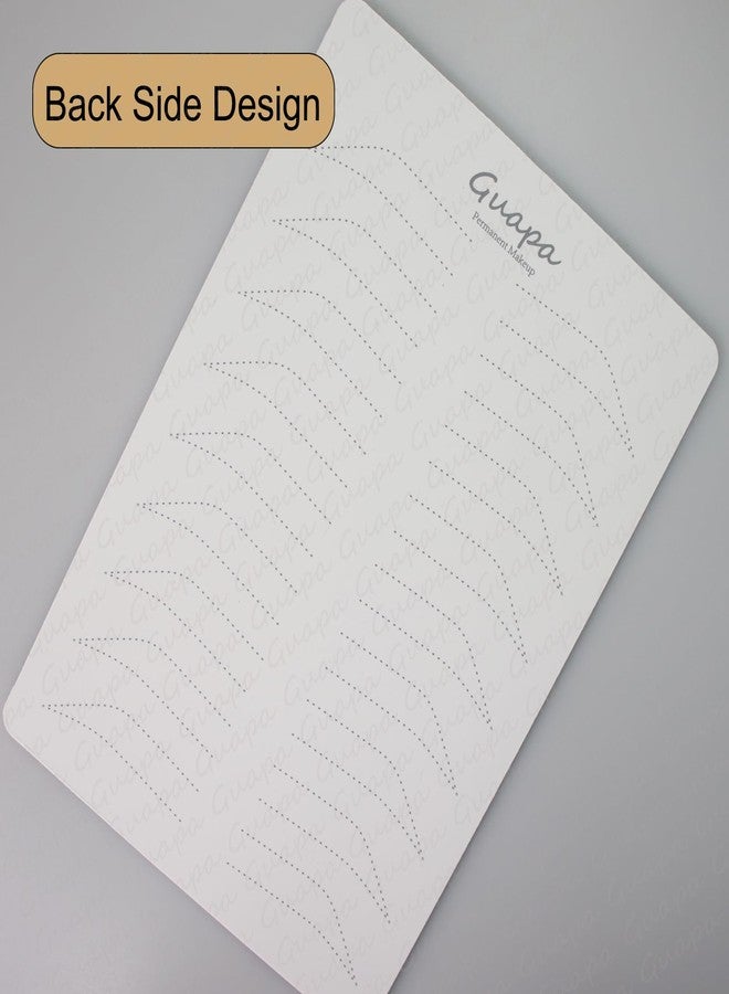 Guapa 3pcs Advanced Hair Stroke Patterns Silicone Permanent Makeup Practice Skin Latex Skin for Microblading Practice for Realistic Results (9 Pairs Hairstrokes Skin) - Image 4