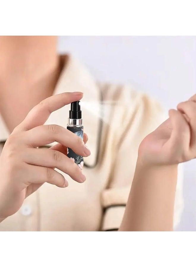 أجياون 3 قطع من زجاجات إعادة تعبئة العطور، زجاجات عطر صغيرة فارغة، زجاجات عطر محمولة قابلة لإعادة التعبئة، مناسبة للسفر، مناسبة لرذاذ عطر 5 مل - Image 3