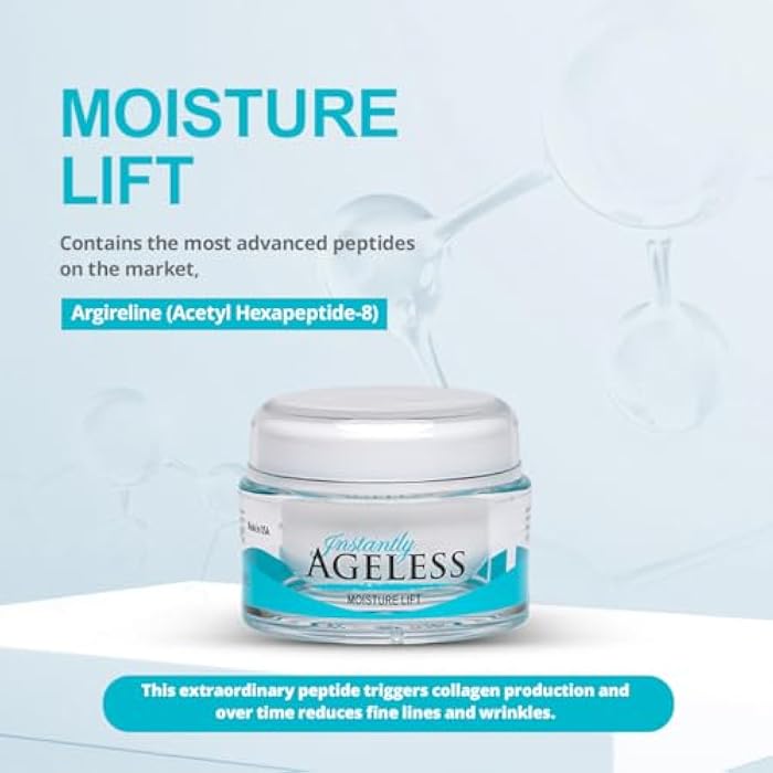 Instantly Ageless Moisture Lift - Argireline Peptide Skin Care Face Moisturizer - Enhance Your Beauty With Firming Daily Moisturizer & Wrinkle Cream - Age Defying Gifts for Women - 1.7 Oz - Image 2