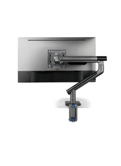 AFTERWORK AFTERWORK Snap Premium Single Monitor Arm - Aluminum Spring-Assisted, USB Ports, Quick-Release VESA, 180° Rotation Stop, and Cable Management (Grey)  - Image 2