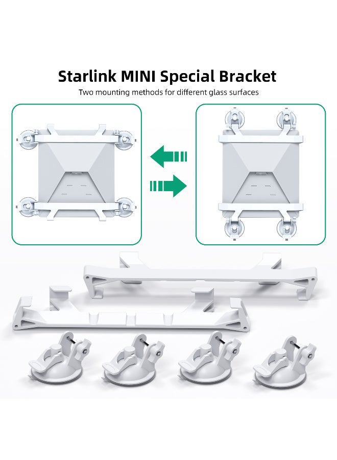 Multi-Mount Starlink MINI Special Bracket for Skylight, Car Roof, Plane or Cruise Window – Strong Suction, Heat & Cold Resistant, Stable Signal Support for Fast Internet Docking  - Image 2