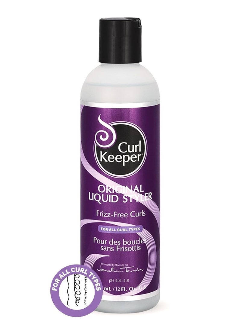 Curl Keeper Original Curl Keeper Anti-Frizz Curl Defining Hair Styler (12 Oz) - Lightweight Curl Definer Liquid Gel for All Weather Conditions - Wavy & Curly Hair Products for Women (Cream Alternative)  - Image 1