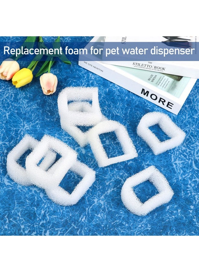 Adasea 30 Pieces Pet Fountain Filter Foam Replacement Filter Foam PreFilter Drinking Water Sponge Filter Compatible With Drinkwell Ceramic And 360 Stainless Steel Pet Dog Cat Fountains - Image 5