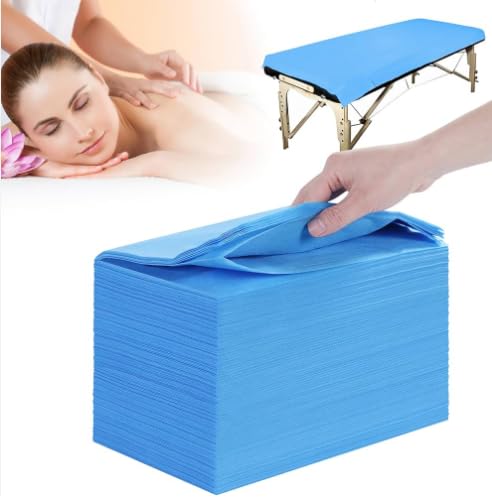 KUDIZE Disposable Non-Woven Laminated Water Proof 30 GSM Bed Sheet for Hospital; Hotel; Spa and Beauty Parlor (Blue; 31 x 72 Inch/78.70 x 182.90 cm) (Pack of 10) - Image 5