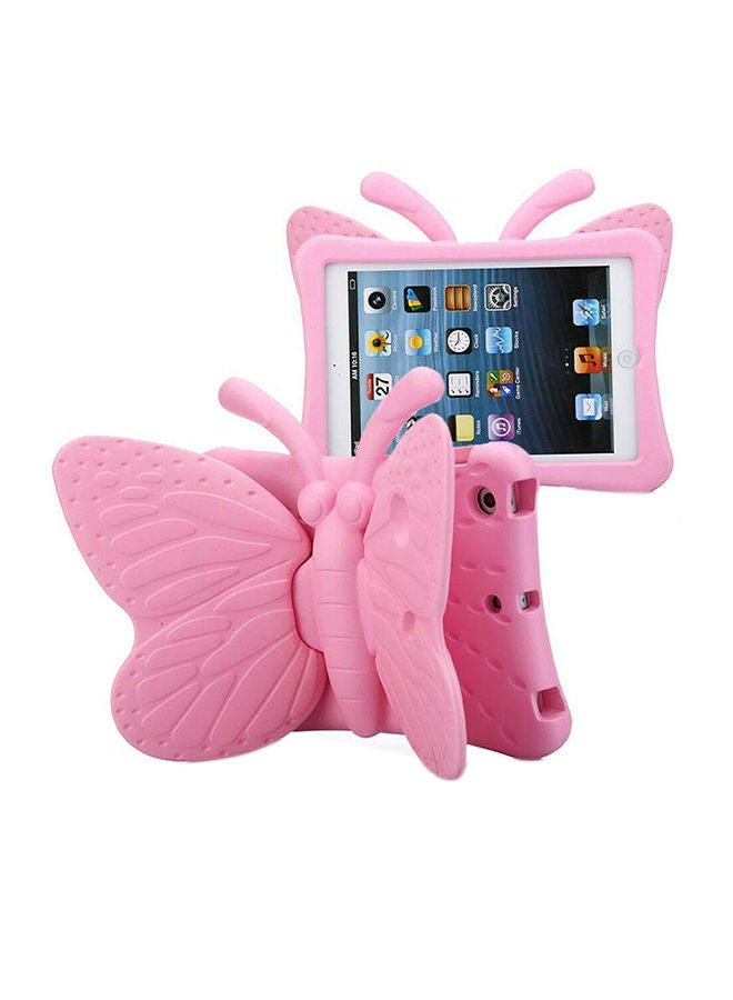 NIBEMINENT Butterfly Grip Pattern Protective Case Cover For Apple iPad Pro 10.2-Inch Pink  - Image 4