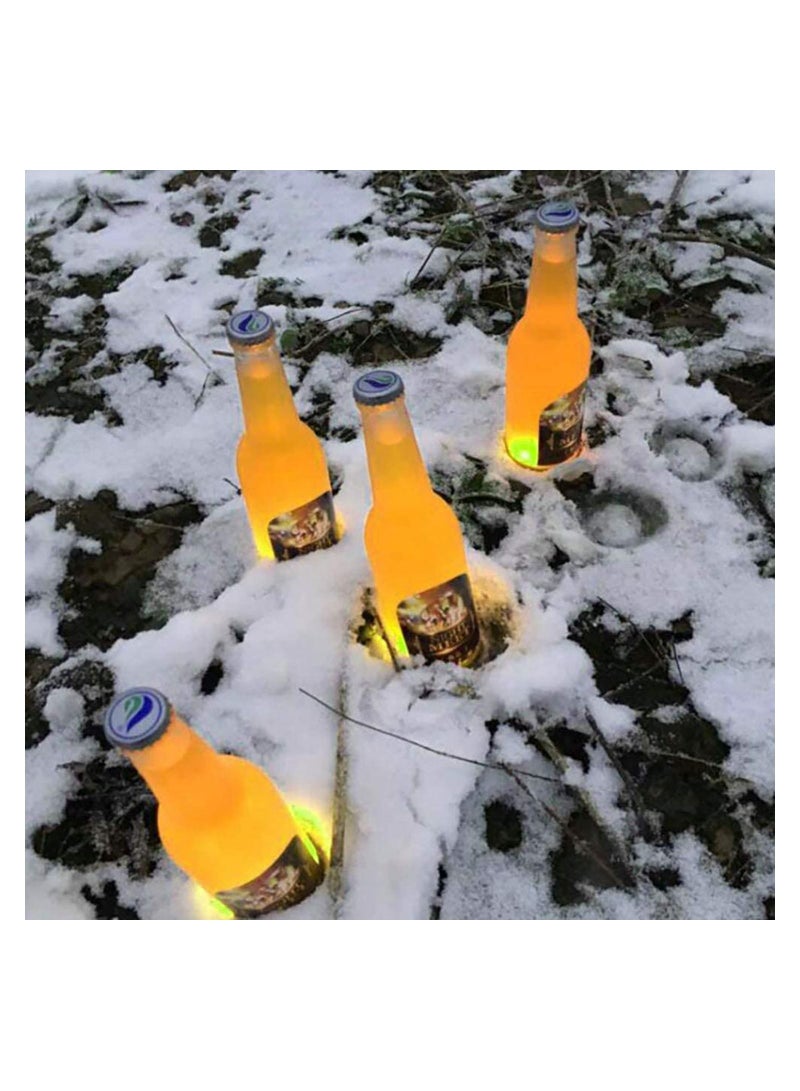 Y&D 12Pcs LED Coaster for Drinks Sticker Lights Decorate Furnishings Cool Bottle Sparklers Stickers Light Up Perfect Birthday Wedding Party (Colorful Light) - Image 4