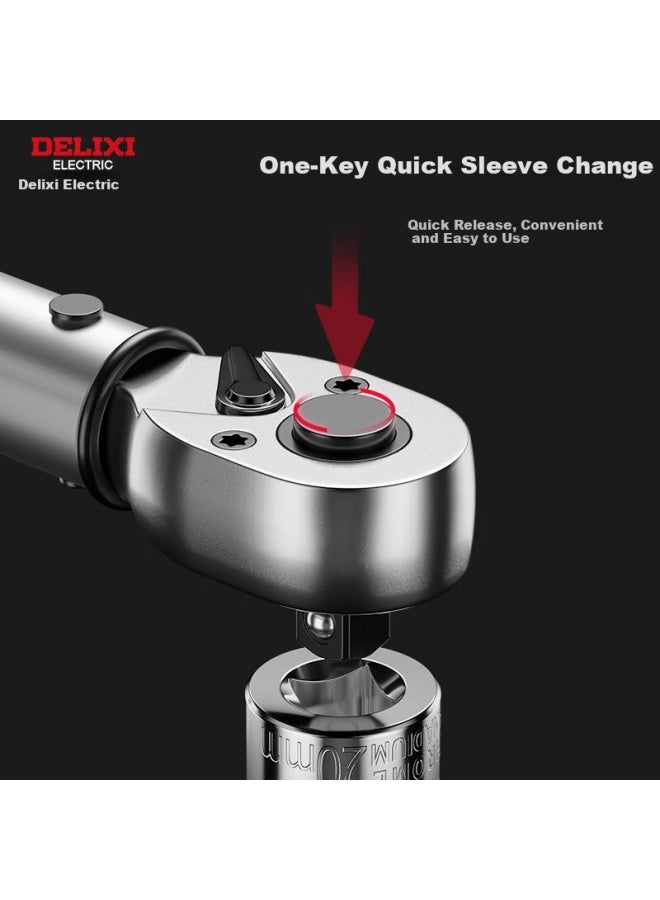 Delixi Delis Torque Wrench High Precision Torque Kilogram Spanner Adjustable Spark Plug Automotive Repair Wrench - Image 5