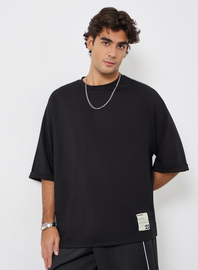 Styli Men Boxy Heavy Jersey Stretch Interlock T-Shirt - Image 1