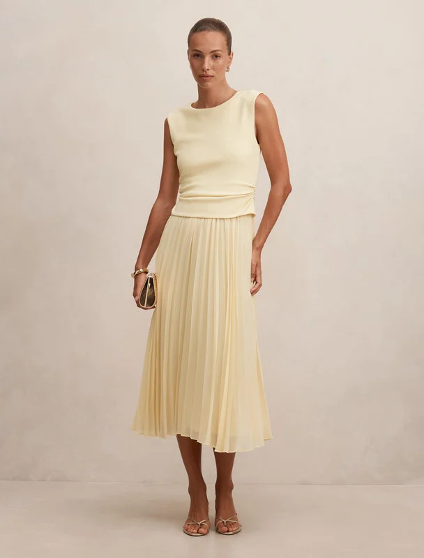 فورايفر نيو Emilia 2 in 1 Pleated Midi