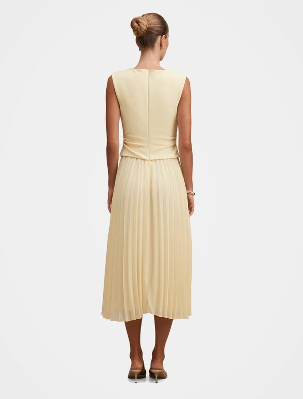 Forever New  Emilia 2 in 1 Pleated Midi for Women | Best Price UAE