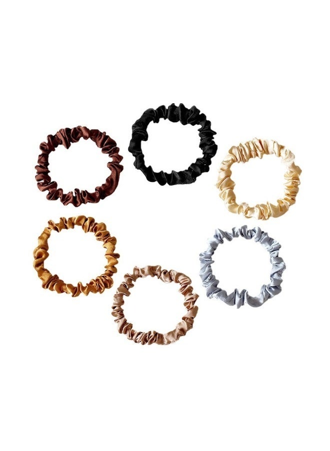 24 قطعة من أربطة الشعر الحريرية الساتانية متعددة الألوان ناعمة وغير قابلة للانزلاق للفتيات والنساء لطيفة على الشعر للارتداء اليومي وحفلات العمل والهدايا - Image 2