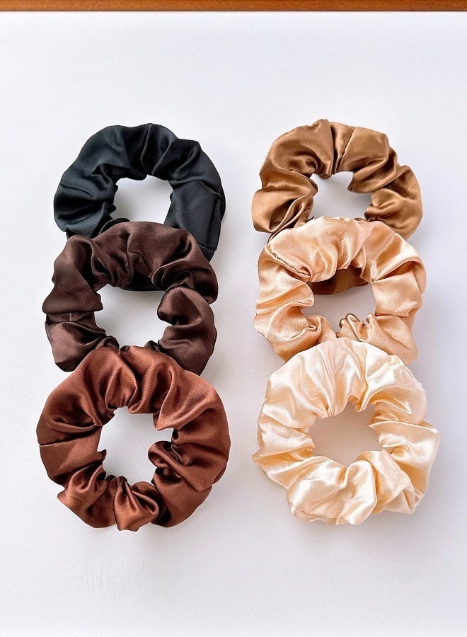 24 قطعة من أربطة الشعر الحريرية الساتانية متعددة الألوان ناعمة وغير قابلة للانزلاق للفتيات والنساء لطيفة على الشعر للارتداء اليومي وحفلات العمل والهدايا - Image 5