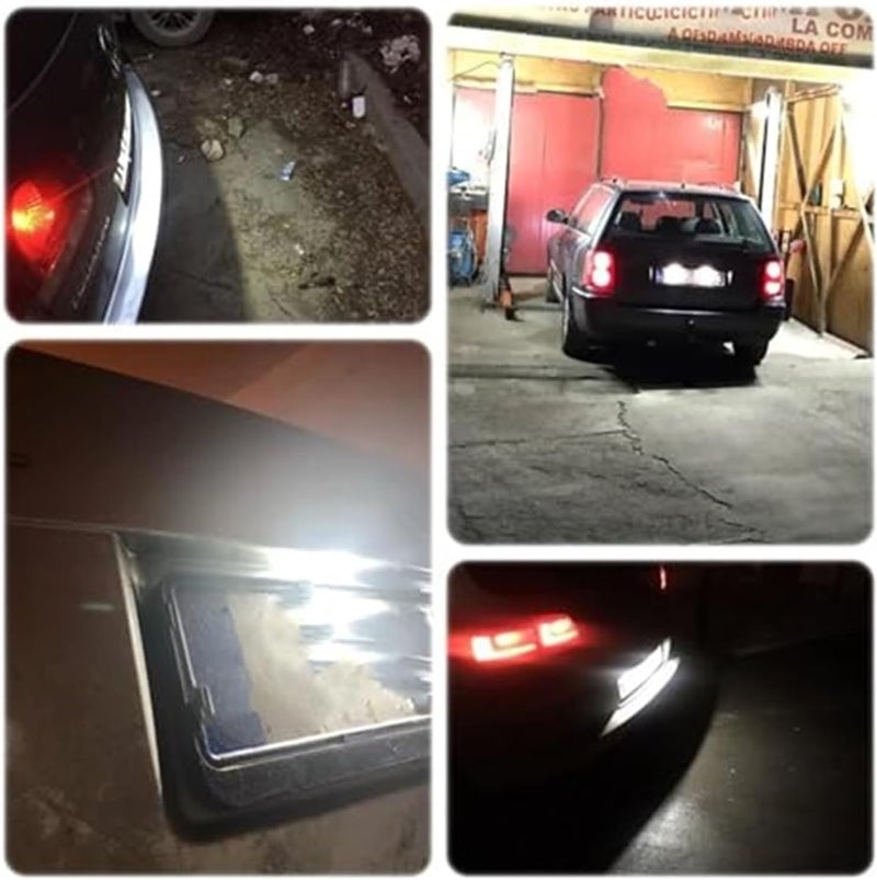 Wivplex White Canbus License Plate Lights for VW Touareg 2002-2010 - Image 4