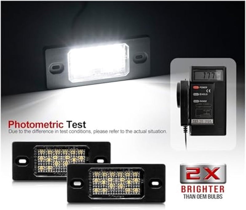 Wivplex White Canbus License Plate Lights for VW Touareg 2002-2010 - Image 5