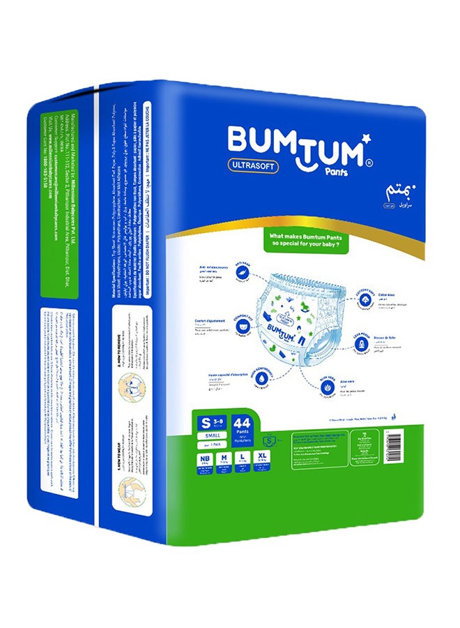 Bumtum Pack Of 44 Baby Pants Style Diaper, Super Jumbo, Small - Image 2