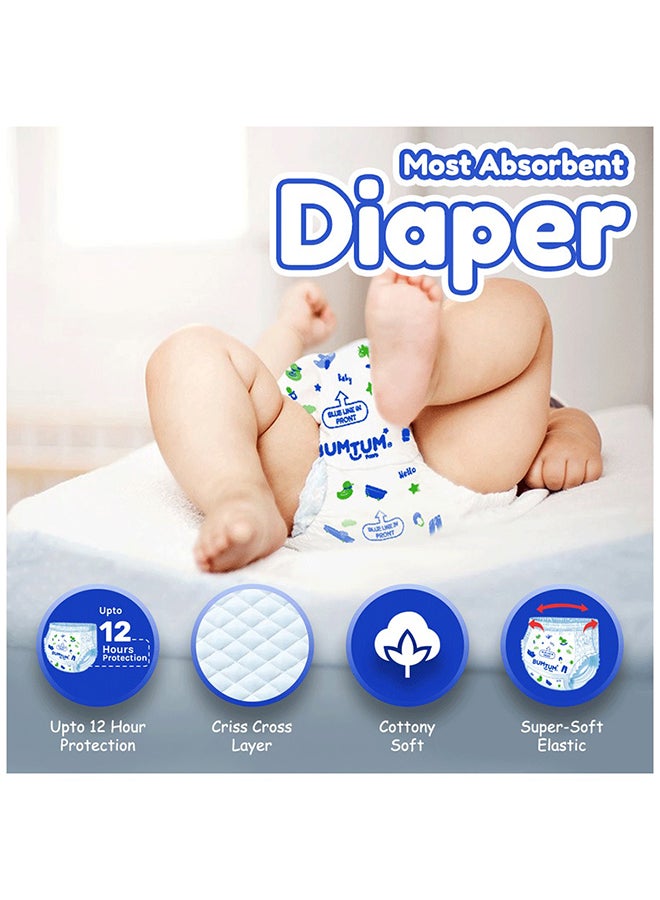 Bumtum Pack Of 44 Baby Pants Style Diaper, Super Jumbo, Small - Image 3