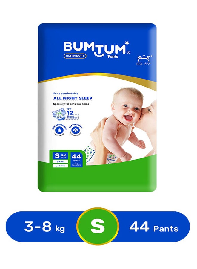 Bumtum Pack Of 44 Baby Pants Style Diaper, Super Jumbo, Small - Image 1