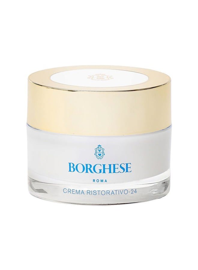 Borghese Crema Ristoravito – 24 Continuous Hydration Moisturizer - Hydrating Daily Face Moisturizer - For All Skin Type - 1.0 FL Oz - Image 1