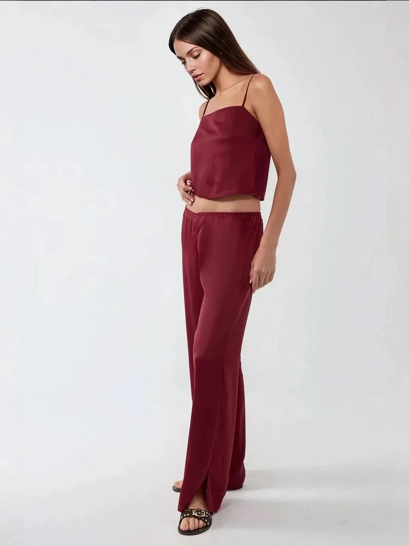 HICCUP Ana Square Collar Satin Top