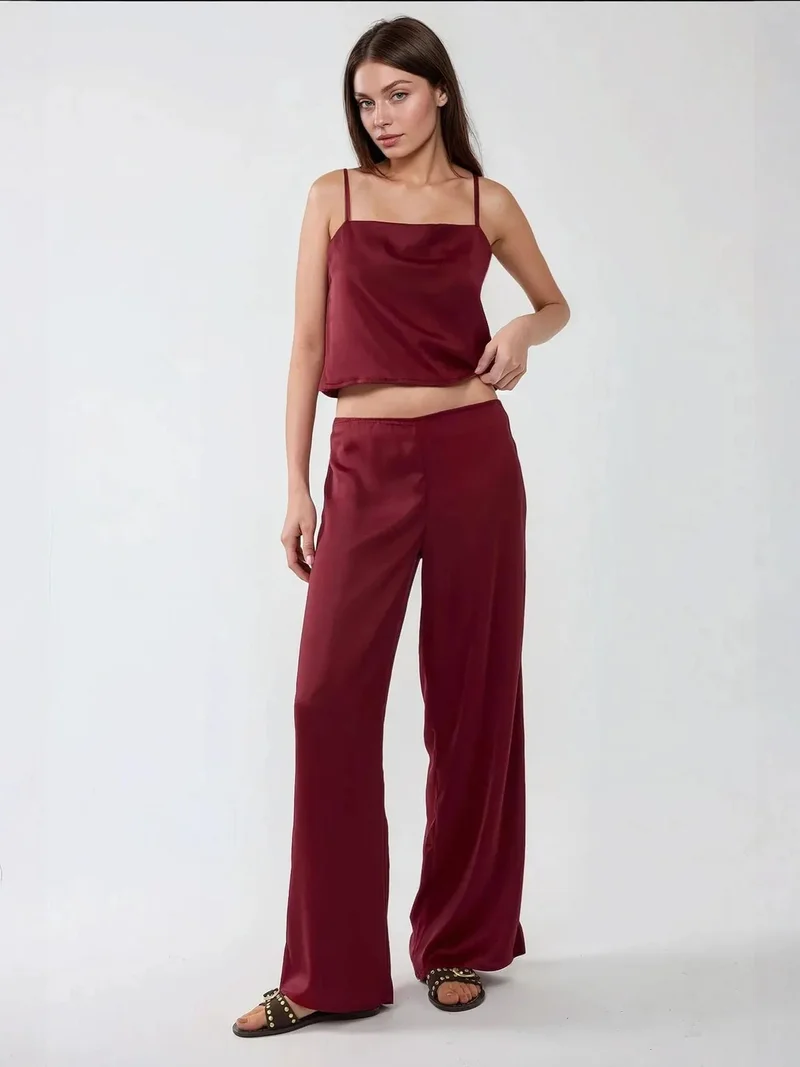 HICCUP Ana Square Collar Satin Top