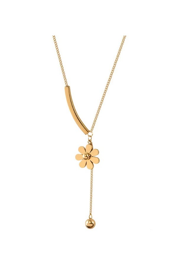 Goolsky قلادة كورية بتعليق – مجوهرات بأسلوب غابة بسيط، تعليق رفيع ونقوش طبيعية، ملابس يومية/شاطئية/عطلات، أسلوب جديد - Image 1