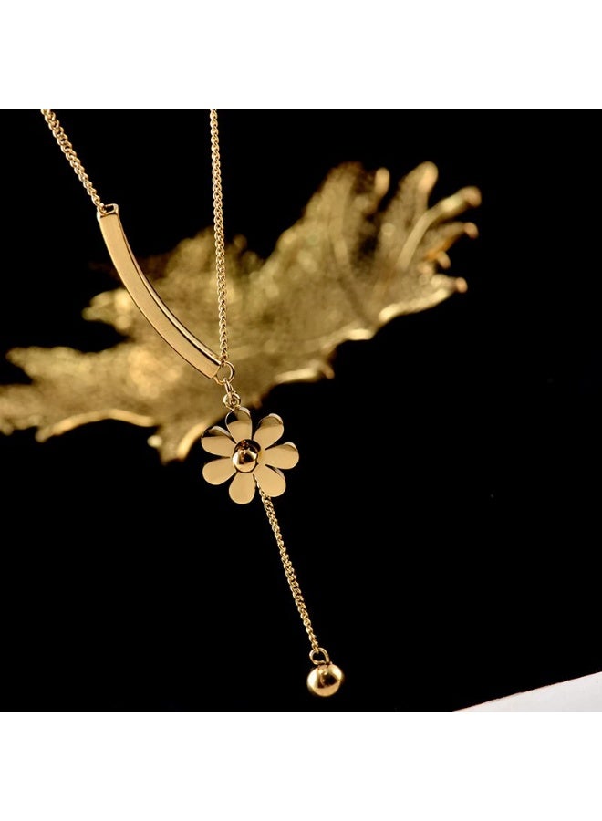 Goolsky قلادة كورية بتعليق – مجوهرات بأسلوب غابة بسيط، تعليق رفيع ونقوش طبيعية، ملابس يومية/شاطئية/عطلات، أسلوب جديد - Image 4