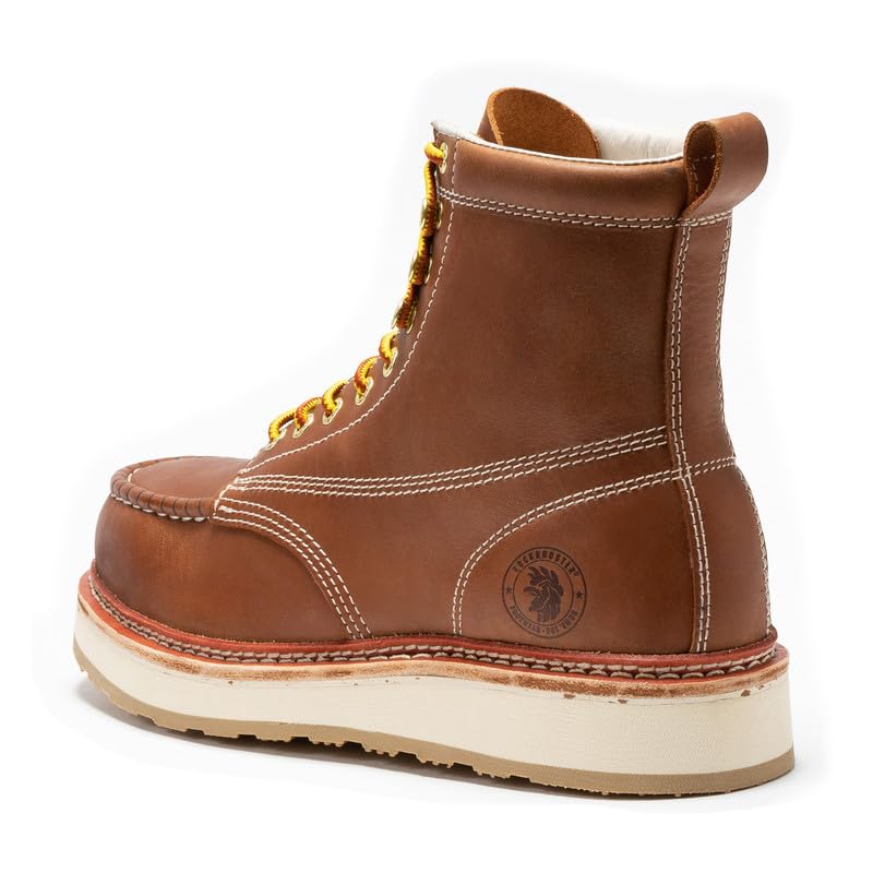 ROCKROOSTER Norwood - Mens Steel Toe Rubber Outsole Work Boots for Men SAP621-9 - Image 2