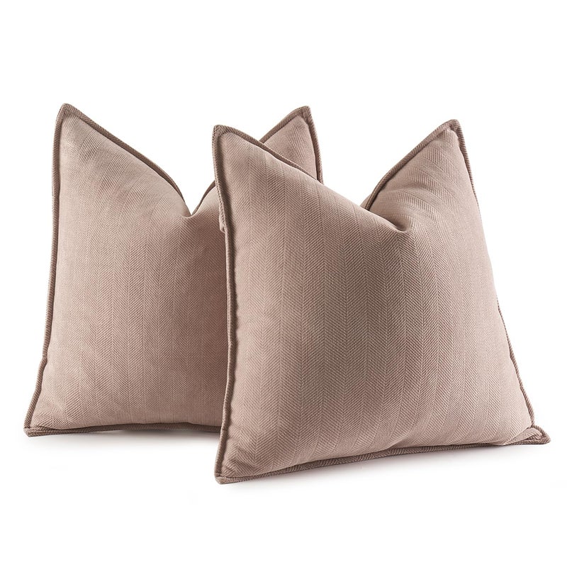 ميولي حزمة Miulee من 2 أحمر الخدود الزخرفية أغطية وسادة زخرفية 16x16 بوصة ناعم شنيل أريكة رمي وسادة مزرعة وسادة وسادة مع تصميم أنيق لأريكة غرفة نوم غرفة المعيشة المنزل - Image 1