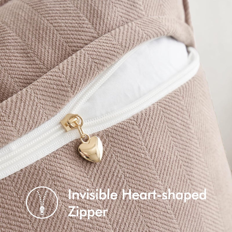 ميولي حزمة Miulee من 2 أحمر الخدود الزخرفية أغطية وسادة زخرفية 16x16 بوصة ناعم شنيل أريكة رمي وسادة مزرعة وسادة وسادة مع تصميم أنيق لأريكة غرفة نوم غرفة المعيشة المنزل - Image 3