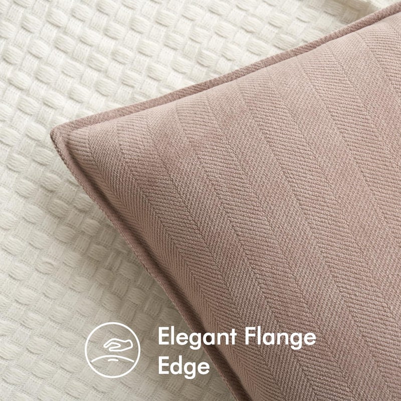 ميولي حزمة Miulee من 2 أحمر الخدود الزخرفية أغطية وسادة زخرفية 16x16 بوصة ناعم شنيل أريكة رمي وسادة مزرعة وسادة وسادة مع تصميم أنيق لأريكة غرفة نوم غرفة المعيشة المنزل - Image 2