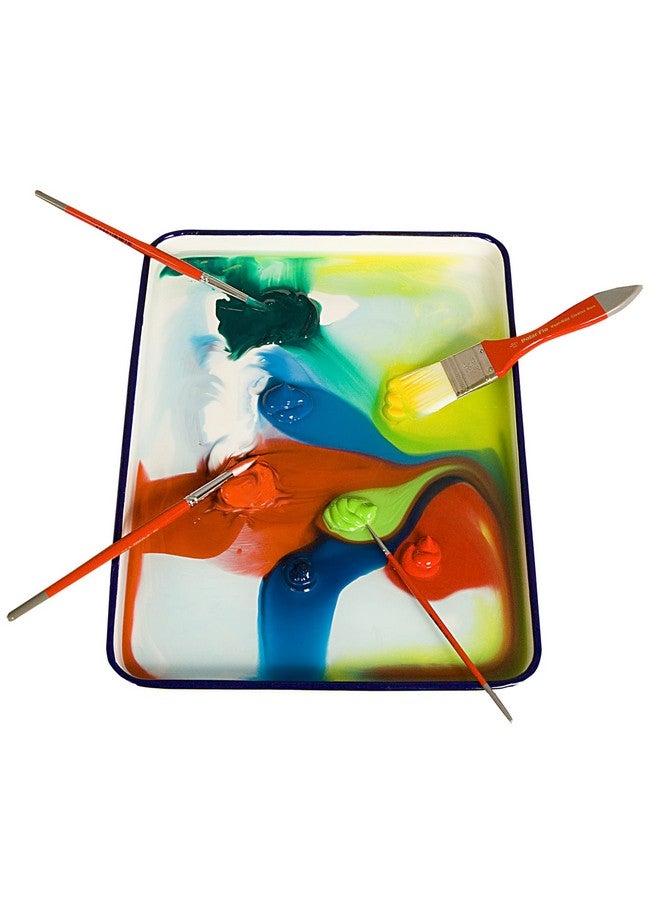 Creative Mark Creative Mark Butcher Tray Palette - Triple Coated Enamel Tray Palette for Painting, Color Theory, Mixing, and More! - 11" x 15" - Image 4