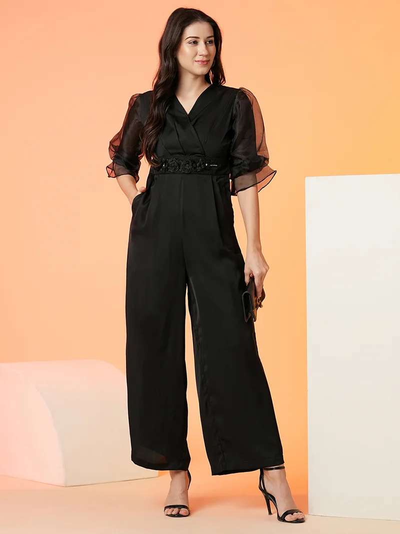 globus Women Applique Party Jumpsuit